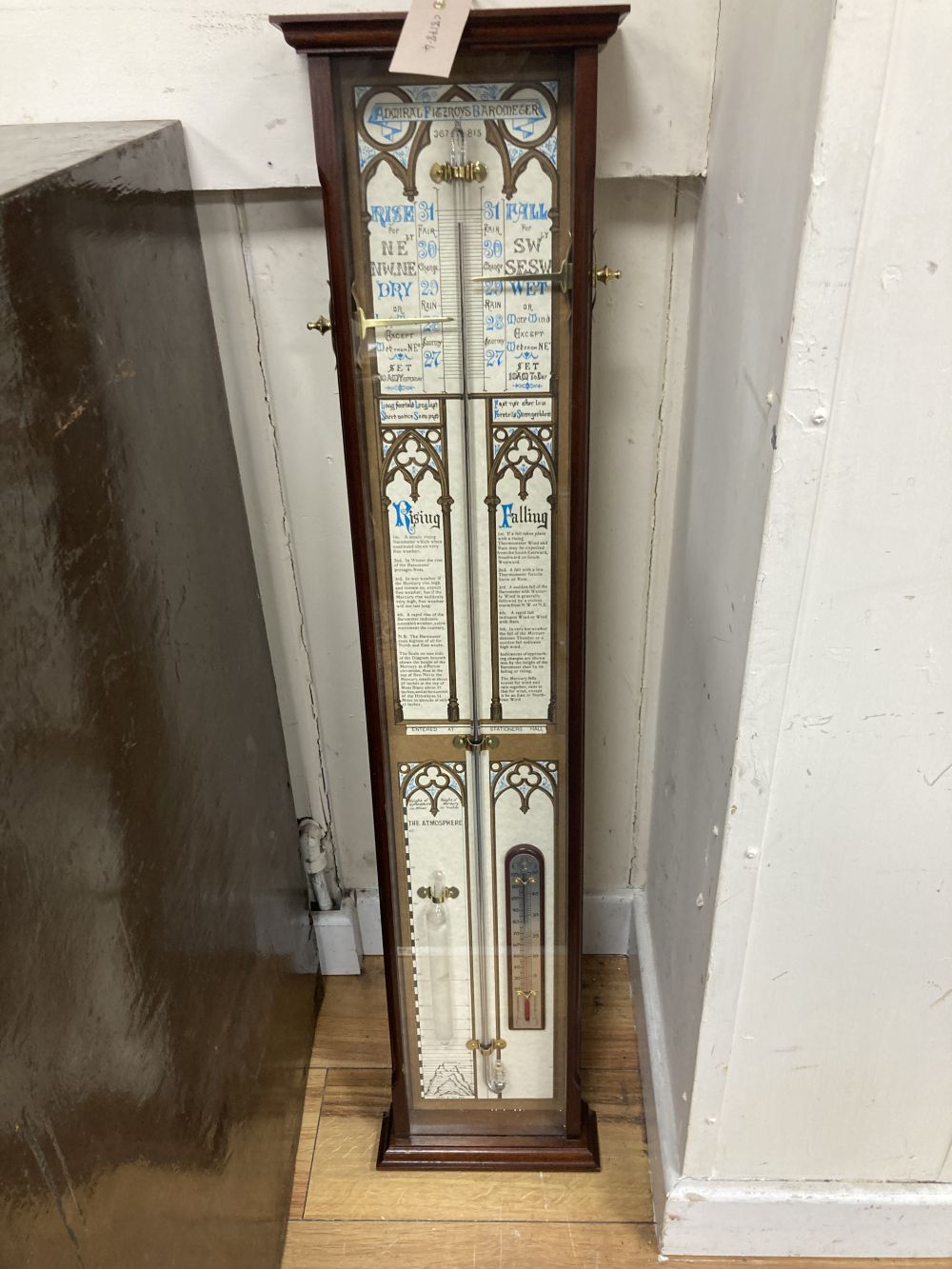 An Admiral Fitzroys barometer, height 98cm